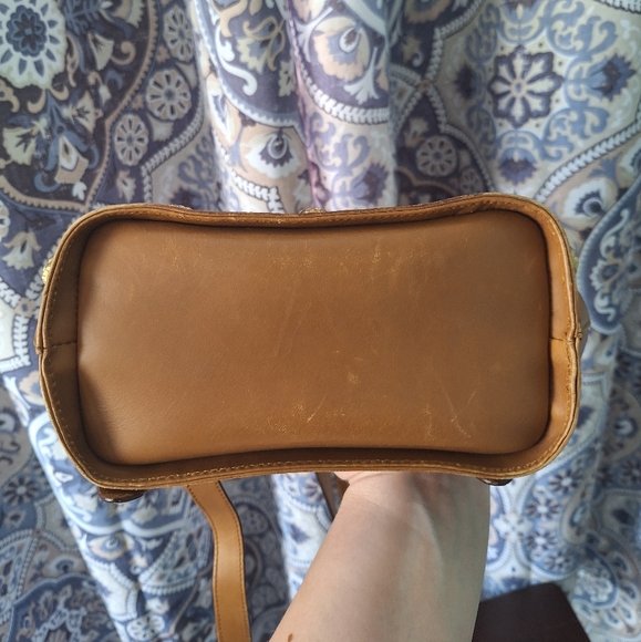 Vintage Ferragamo Brown Leather Backpack with Gold Accents - Picture 10 of 13